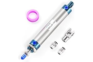 TAILONZ PNEUMATIC 25mm Bore 150mm Stroke Air Cylinder Double Action with Y Connector and 2Pcs 6mm Fitting MAL25x150