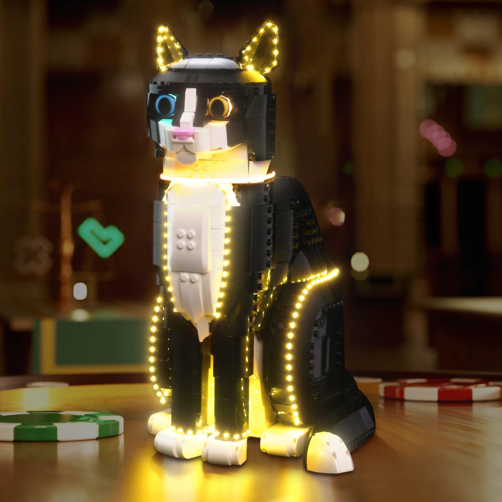 Light Kit for Lego Tuxedo Cat, Lighting Set for Lego Ideas 21349 Tuxedo Cat Set - Not Include Models, Just Light Kit — image 1