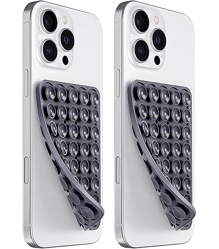anti-tobacco phone grippers SleekStrip SleekGrip-Essential Ultra Thin Grip Stand,Slim Metal Finger Loop Ring Hand Holder Strap Cell Phone Grips for iPhone 16 Pro Max,17 Air,Android,Case Back GRIPPS Phone Gripper is flexible design allows you to tether your phone ‘on The best phone grips and