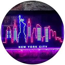 ADVPRO New York City Skyline Silhouette Dual Color
