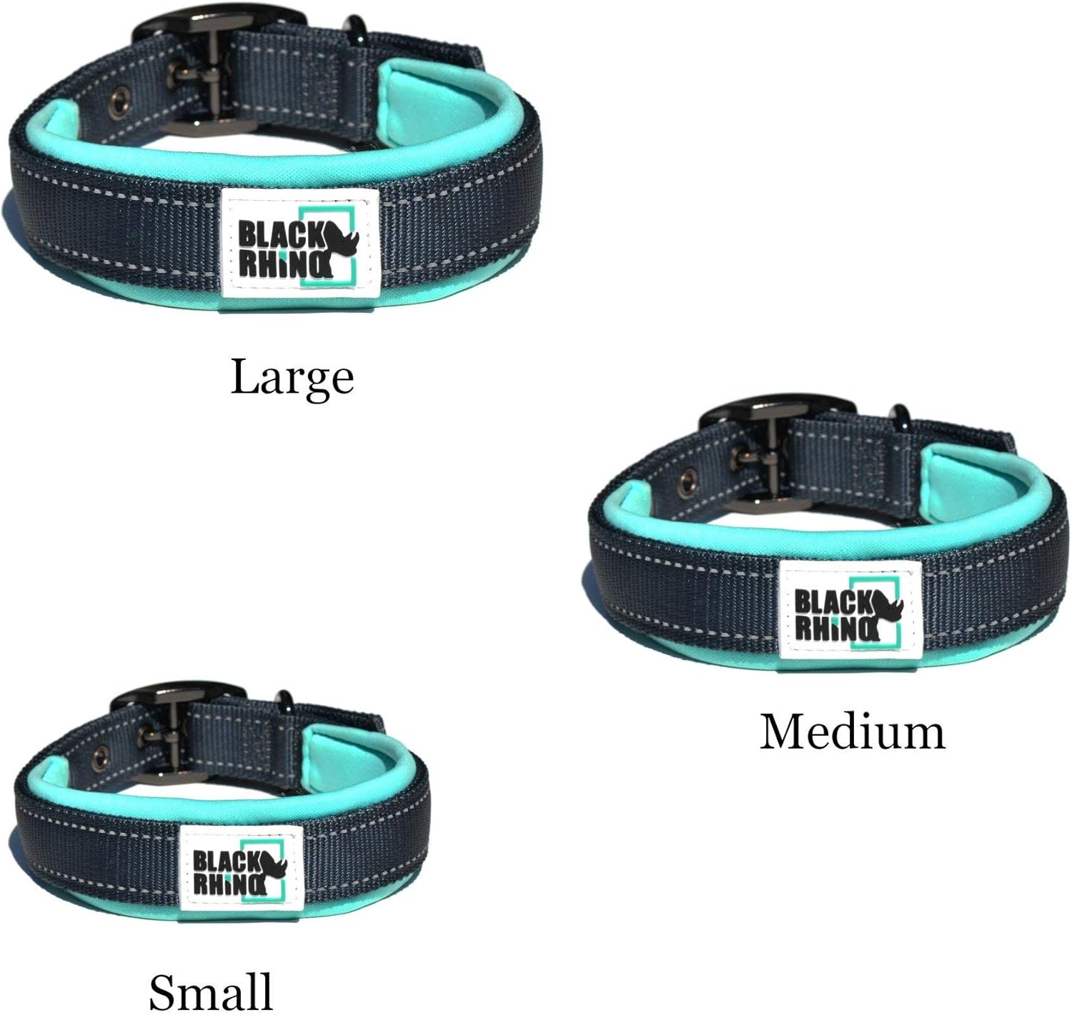 Black Rhino The Comfort Collar Ultra Soft Neoprene Padded Dog Collar