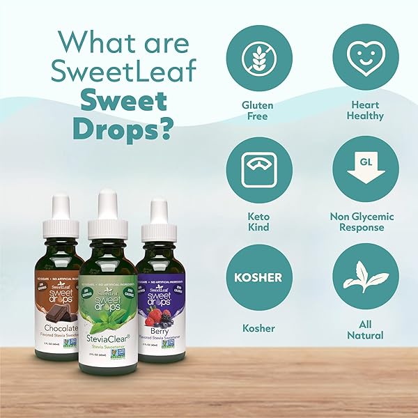 SWEETLEAF SWEET DROPS LIQUID STEVIA SWEETENER, STEVIA CLEAR, 4 OZ