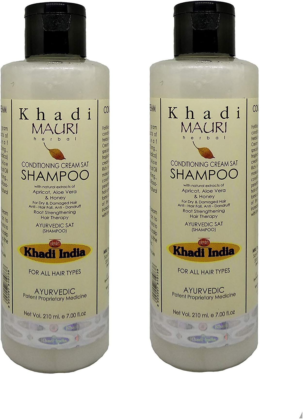 Khadi Mauri Conditioning Cream Shampoo - Pack of 2 (420 ml)