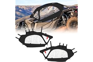 OFIG X3 Soft Upper Door YKK Zipper Soft Cab Enclosure Compatible with 2017-2025 Can Am Maverick X3 2-Seater Models, Work with