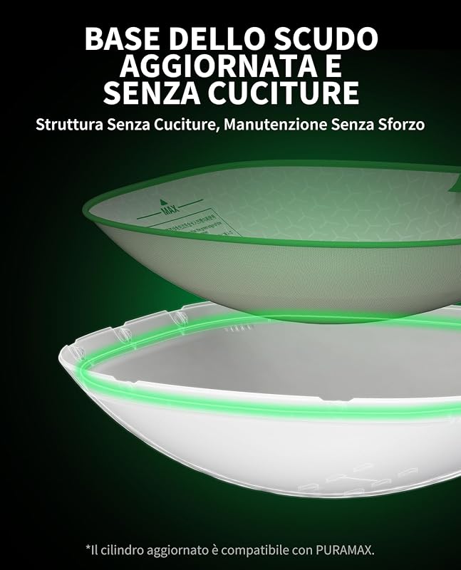Pura Max 2 Lettiera Gatto Autopulente, Lettiera Automatica per Gatti,XSecure,Antiodore,Capacità Massima 76L,Controllo APP per Più Gatti