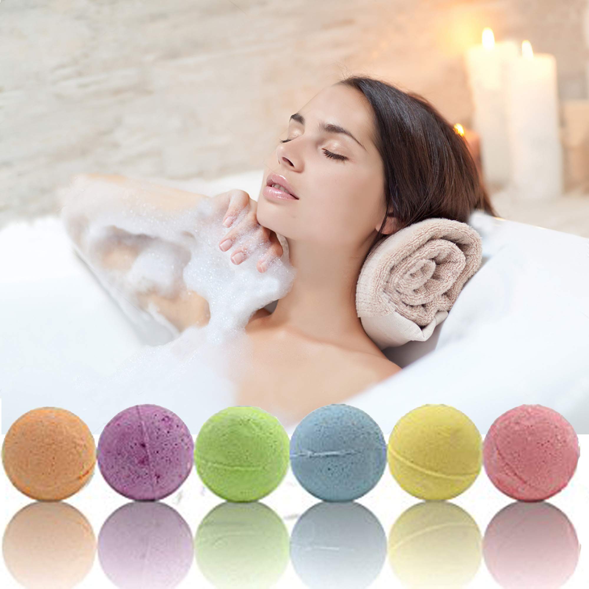 Bath Bombs for Women Relaxing with Inspirational Messages, 12 Natural and Organic Bath Bombs with Essential Oils & Skin Moisturizing Shea Butter. Birthday Gift, Appreciation Gift for Wife Girlfriend