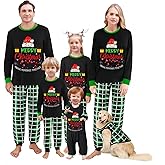 Urkutoba Matching Family Christmas Pajamas Christmas Pjs Family Matching Set Family Matching Christmas Pajamas Xmas Sleepwear(#106-Pet, X-Large)
