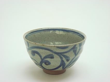 tateyama-do Hasami Ware japonés arroz cuenco "Tobe Karakusa azul fabricado