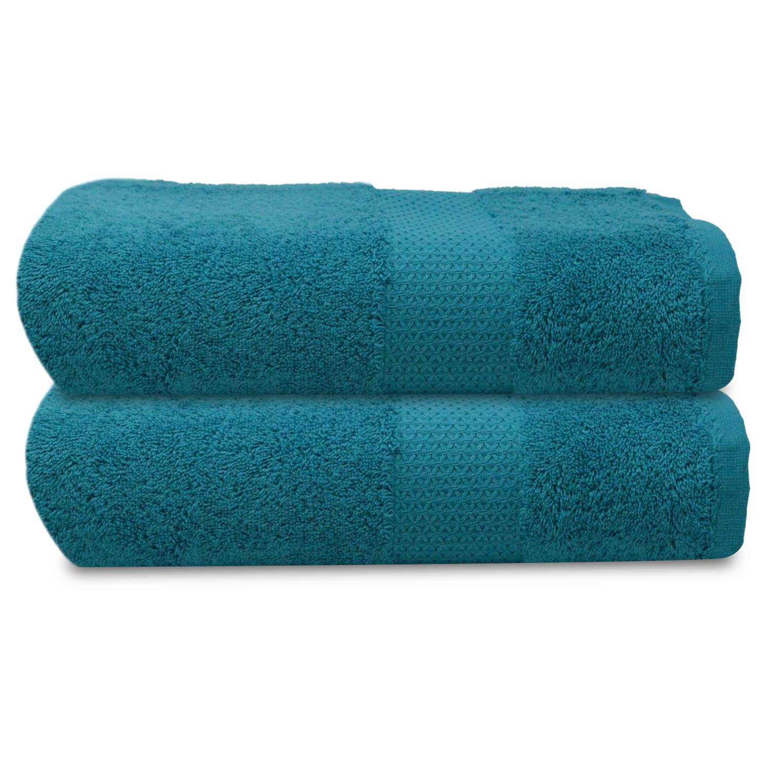 Towelogy® Premium Large Hand Towels Set 100% Combed Ring Spun Cotton Quick Dry & Super Absorbent Hotel Quality Multipurpose for Bathroom Spa Gym & Travel Size 50x85cm (Teal Duck Egg, Pack Of 2)