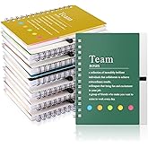 Feifeiya 24 Pcs Team Appreciation Gifts Bulk for Employee Inspirational Spiral Notebooks with Sticky Notes Inspirational Team Notepads for Teacher Nurse Coworker Staff Volunteer Gifts(Bright Color)