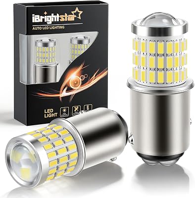 iBrightstar 1157 LED bulb white BAY15D for reverse lights and DRL