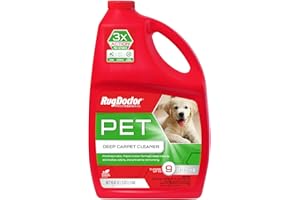 Rug Doctor Pet Carpet Cleaner, 96 oz., Pro-Enzymatic Formula with 3X Action - Cleans, Deodorizes, & Deters Remarking, Concentrated Solution, Professional Grade for Pet Stains & Odors