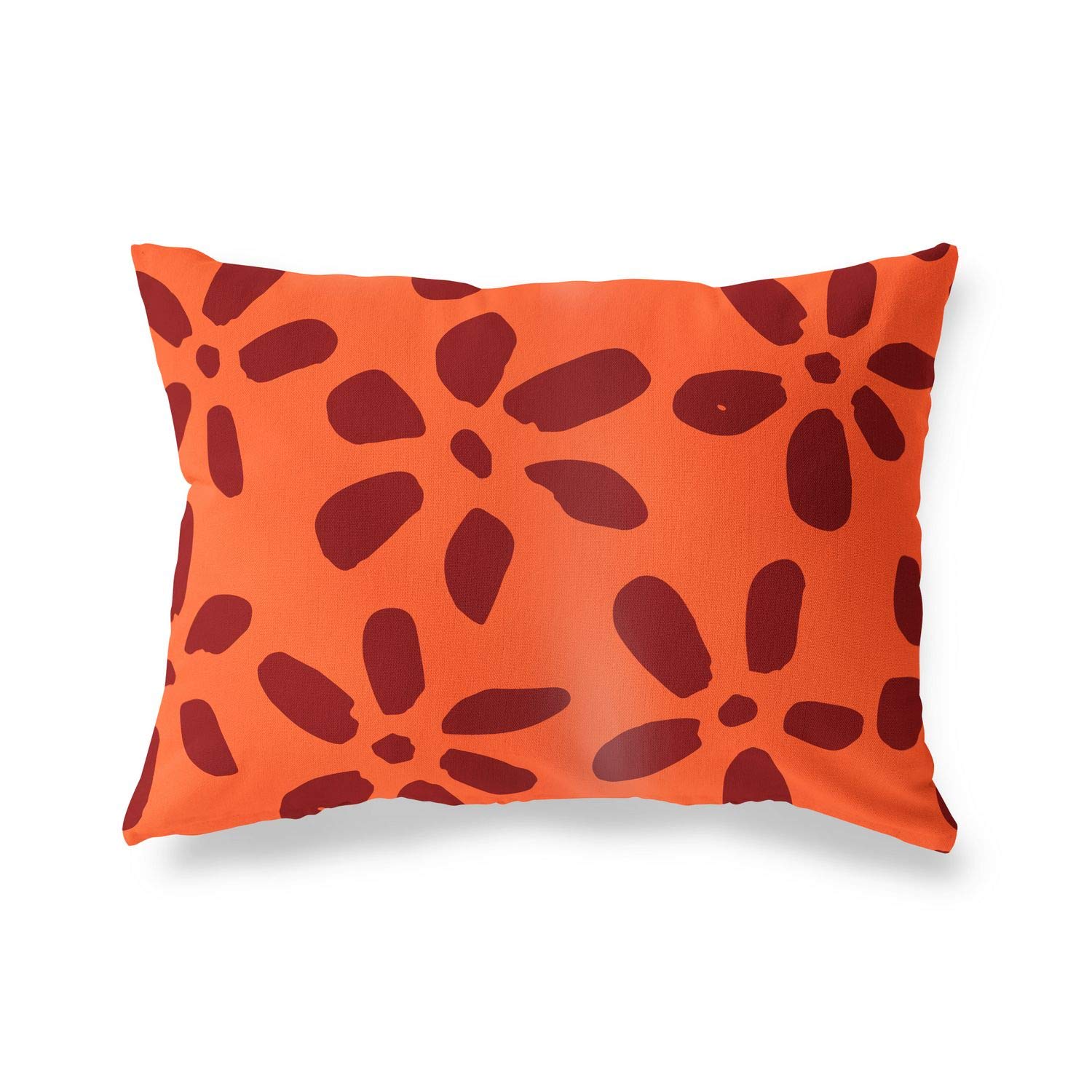 BonaMaison Decorative Cushion Cover, Orange Bordeux Throw Pillow Covers, Home Decorative Pillowcases for Livingroom, Sofa, Bedroom, Size: 45X60 Cm - Designed and Manufactured in Turkey