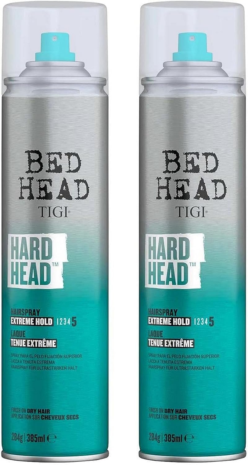Tigi Bed Head Hard Head Hairspray 385 ml Pack of 2 | Strong Hold
