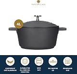 MasterClass Casserole Dish With Lid Medium 4L 24 cm Induction Oven Safe view 3