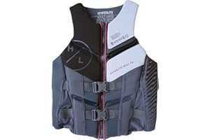 HyperLite Men's Elite Life Jacket - US Coast Guard Approved Level 70 Buoyancy Aid, Great for Any Water Sports Activity Including Boating, Paddle & Swimming