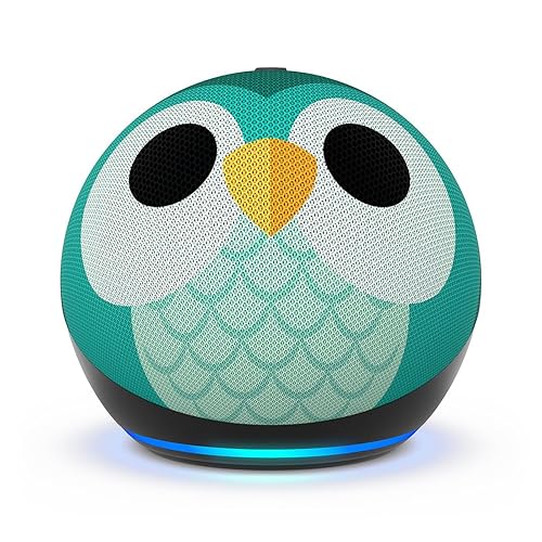Echo Dot Kids (newest gen) | Wi-Fi and Bluetooth smart speaker with Alexa | With 1 year of Amazon Kids+ content | Owl
