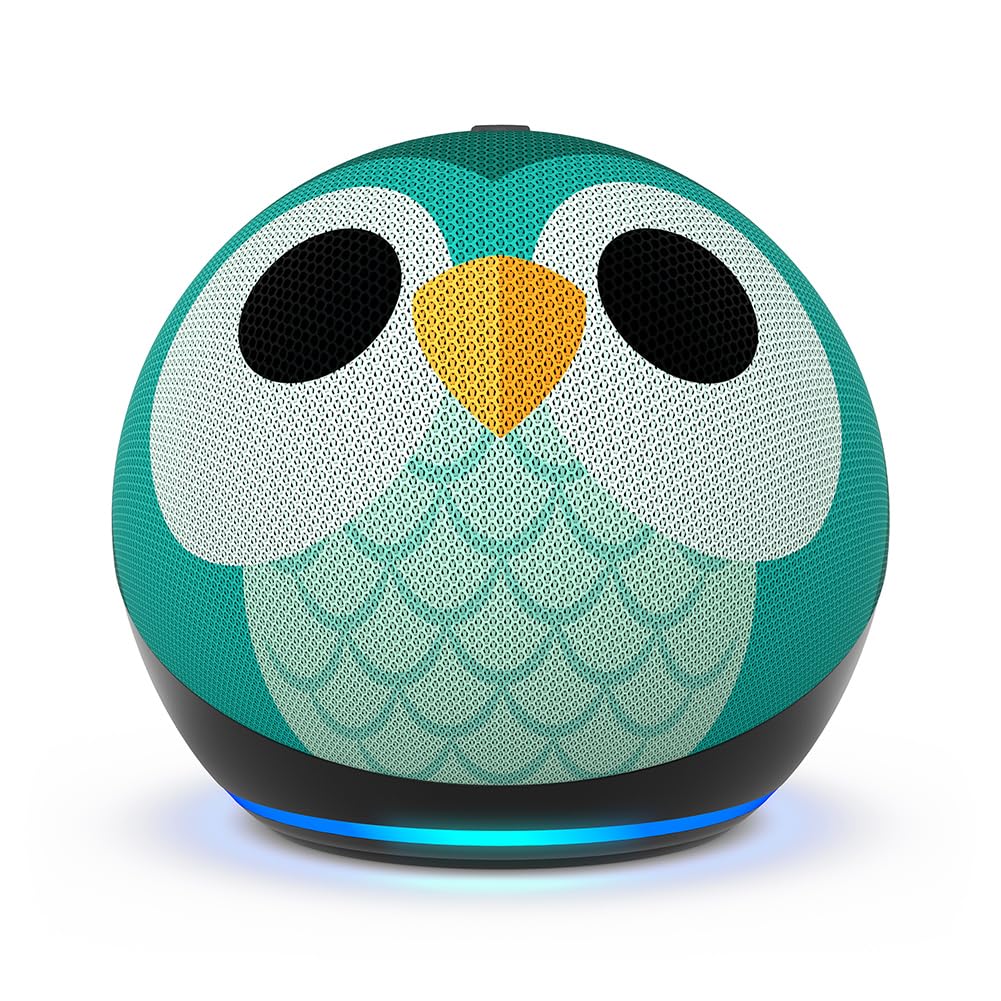 Echo Dot Kids (newest gen) | Wi-Fi and Bluetooth smart speaker | With 1 year of Amazon Kids+ content | Owl, with Alexa+ Early Access