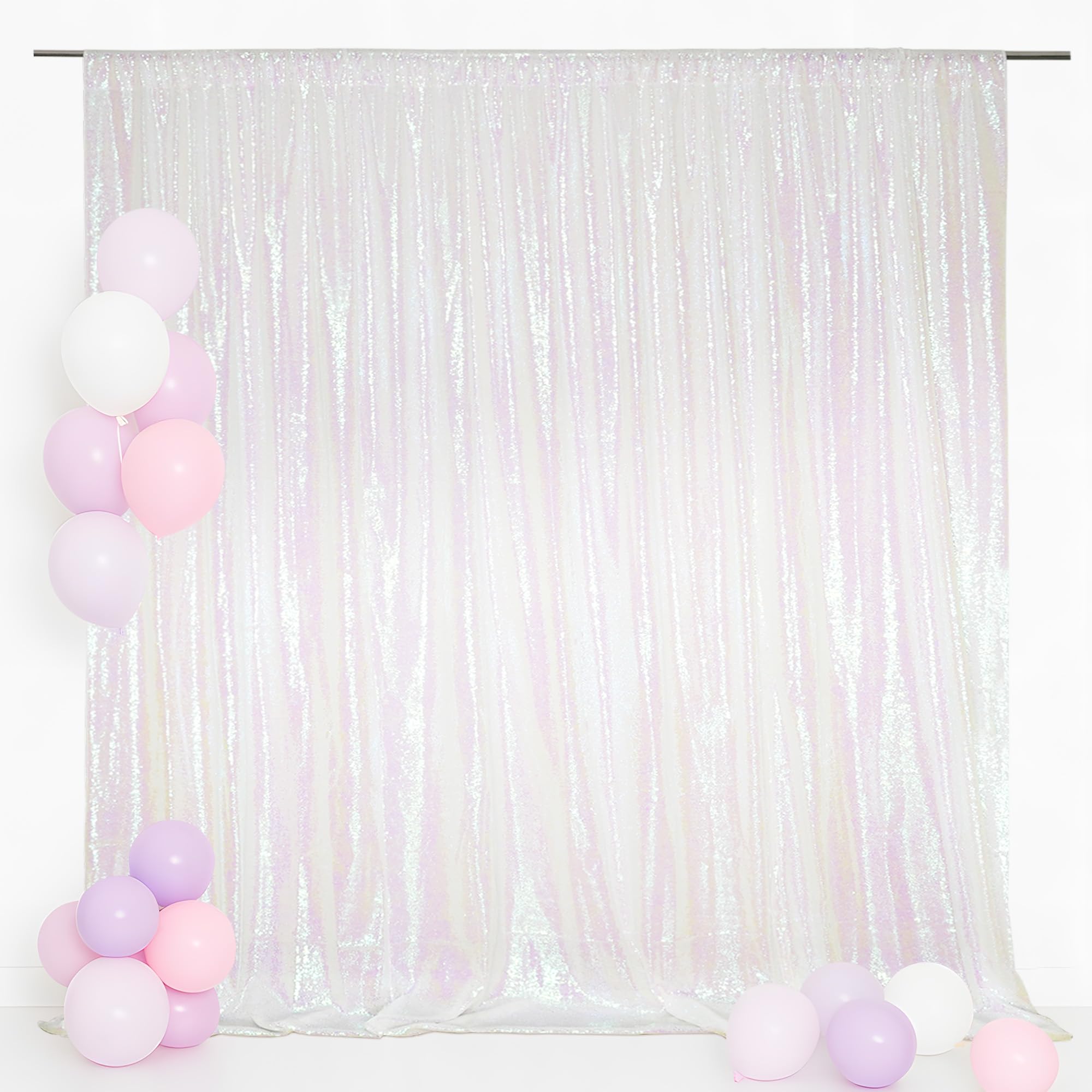 Eternal Beauty 152x182cm Iridescent Shinny Sequin Photography Backdrop Party Prom Wedding Youtobe Banquet Photo Background (5x6 feet)