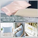 ZIMASILK 100% Mulberry Silk Pillowcase 600 Thread Count 50x75 cm Light Blue view 6