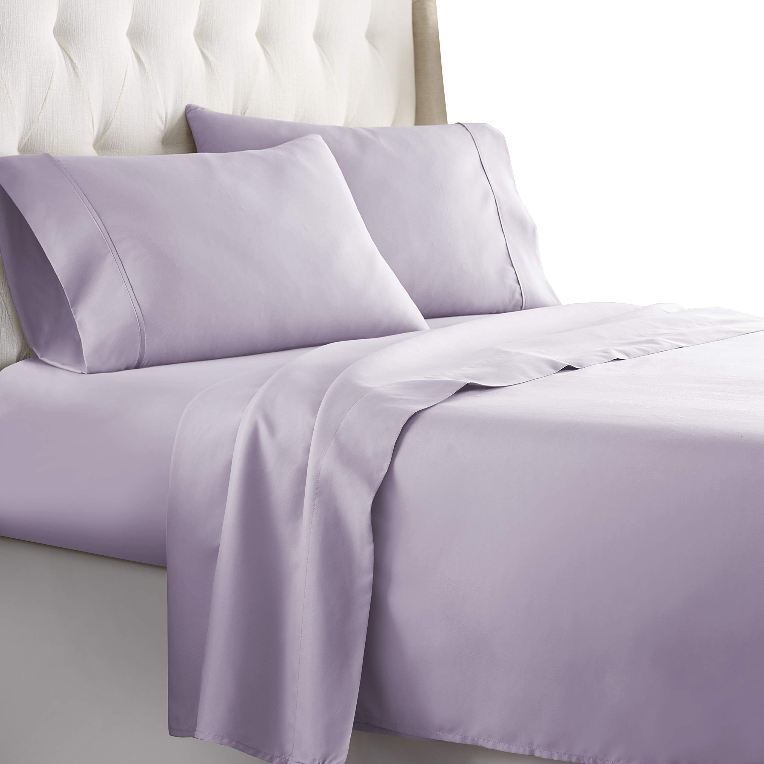 Hotel Luxury Bed Sheets Set 1800 Series Platinum Collection Softest Bedding, Deep Pocket,Wrinkle & Fade Resistant (Calking,Lavender)