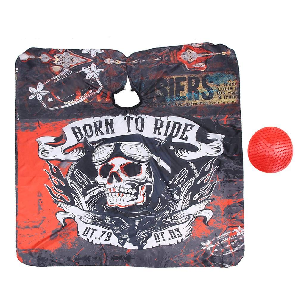 Cutting Cape with Shampoo Brush Set, Waterproof Hairdressing Apron for Salon and Home Use, Gown for Styling Dyeing and Haircutting