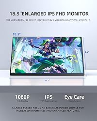 UPERFECT Portable Monitor 18.5 inch 120Hz 100% sRGB