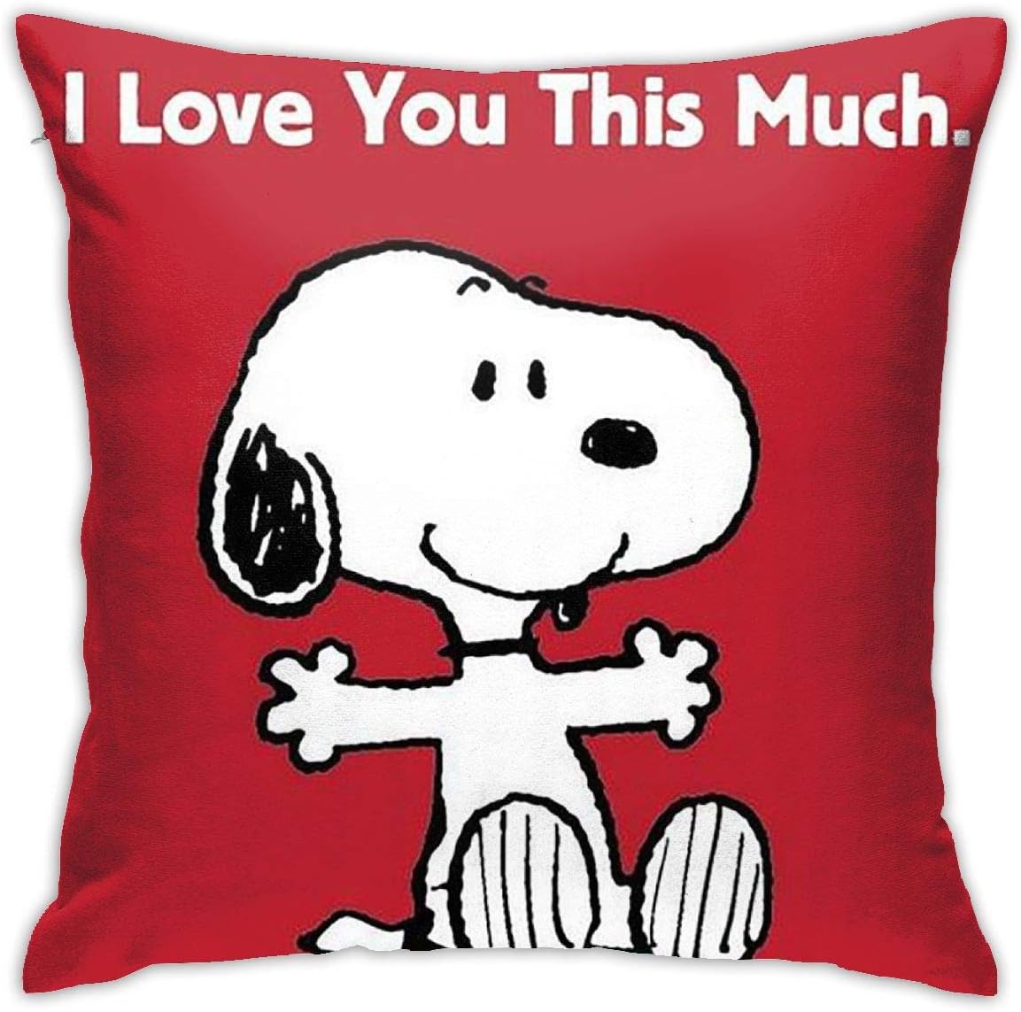 HHenry Snoopy Cotton Pillow Throw Cushion Cover Case 1818 Inch Home Decoration