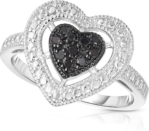 Femme Luxe Cupid Heart Ring - 0.15 carat diamonds in 925 Jewelry Forever