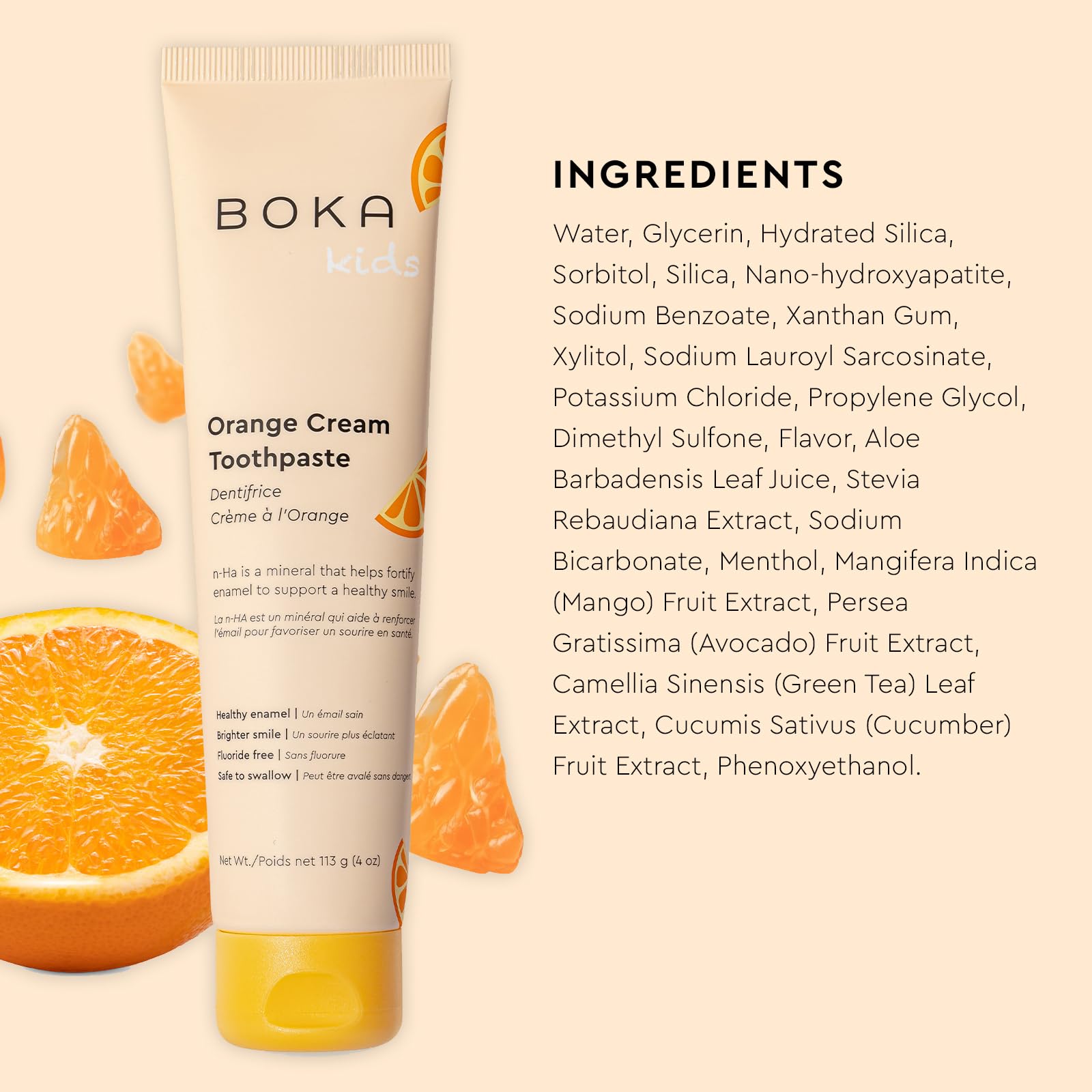 Boka Fluoride Free Toothpaste Nano Hydroxyapatite, Remineralizing