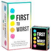 FIRST TO WORST Party Game + After Dark Set &ndash; Adult Card Game About How Your Friends and Family Rank Things | Funny Ranking &amp; Guessing Board Game for Friends, Game Nights, Parties &amp; Fun Gift Ideas