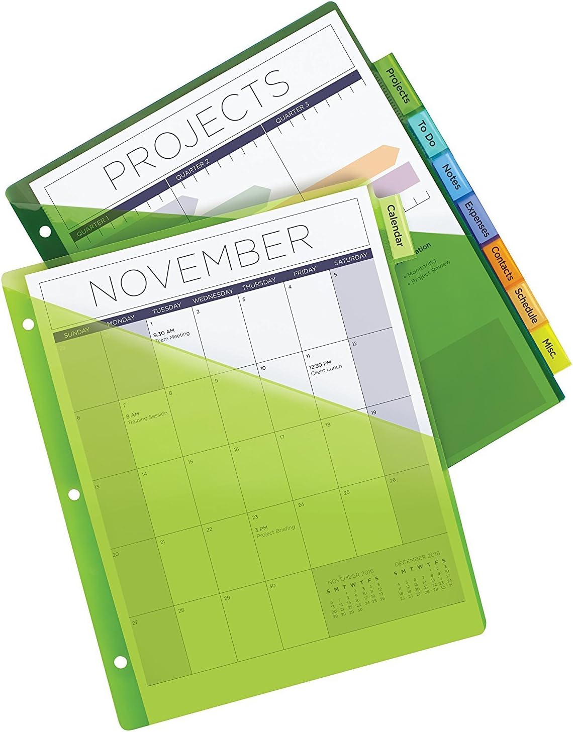 Avery Big Tab Insertable Plastic Dividers with Pockets, 8 Multicolor Tabs, Pack of 2 Sets (11903)