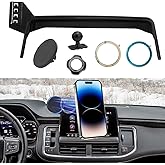 APESER Magnetic Phone Holder Mount Compatible with Chevy Suburban Tahoe/GMC Yukon 2021-2024,Cell Phone Automobile Cradles for 10.2 inch Touch Screen,360° Rotation Yukon Phone Holder Anti-Shake,Black