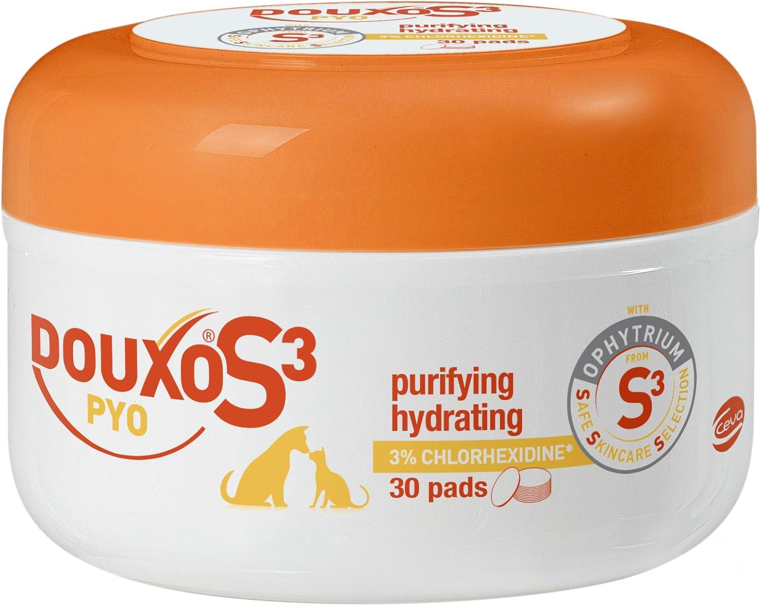 Douxo S3 Pyo Antiseptic Dog and Cat Skin Care Pads (30 pads) BigaMart