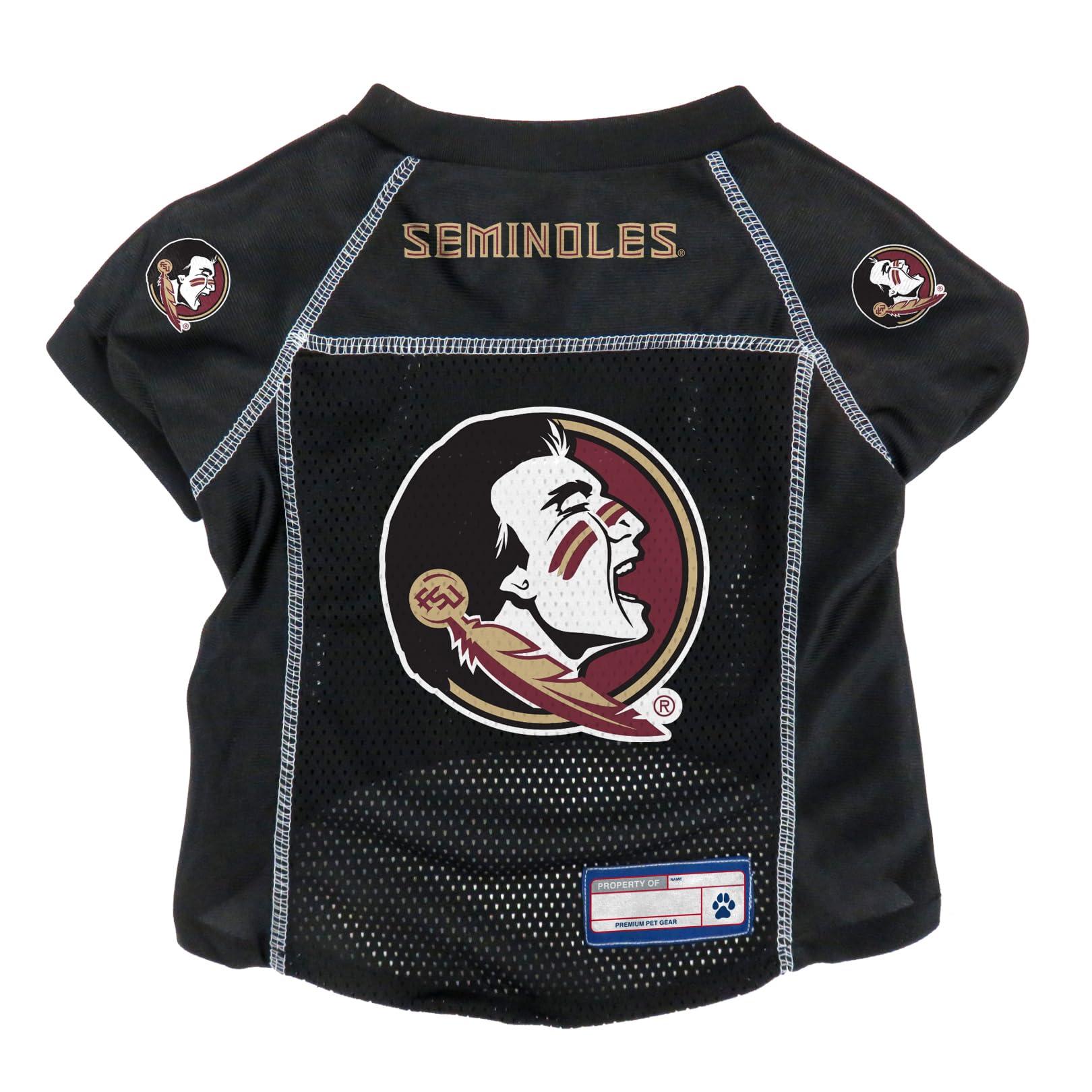 Littlearth Unisex-Adult NCAA Florida State Seminoles Basic Pet Jersey, Team Color, X-Large