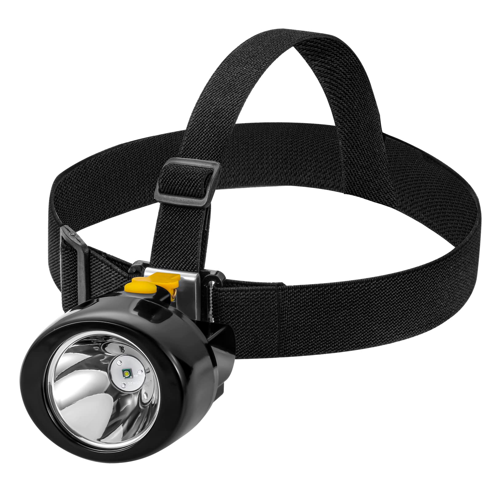 Mining Cap headlight Lamp KL3.0LM Rechargeable Wireless LED Miners Head Light Flashlight for Hunting Night Fishing Camping Waterproof Explosion Proof (Yellow)