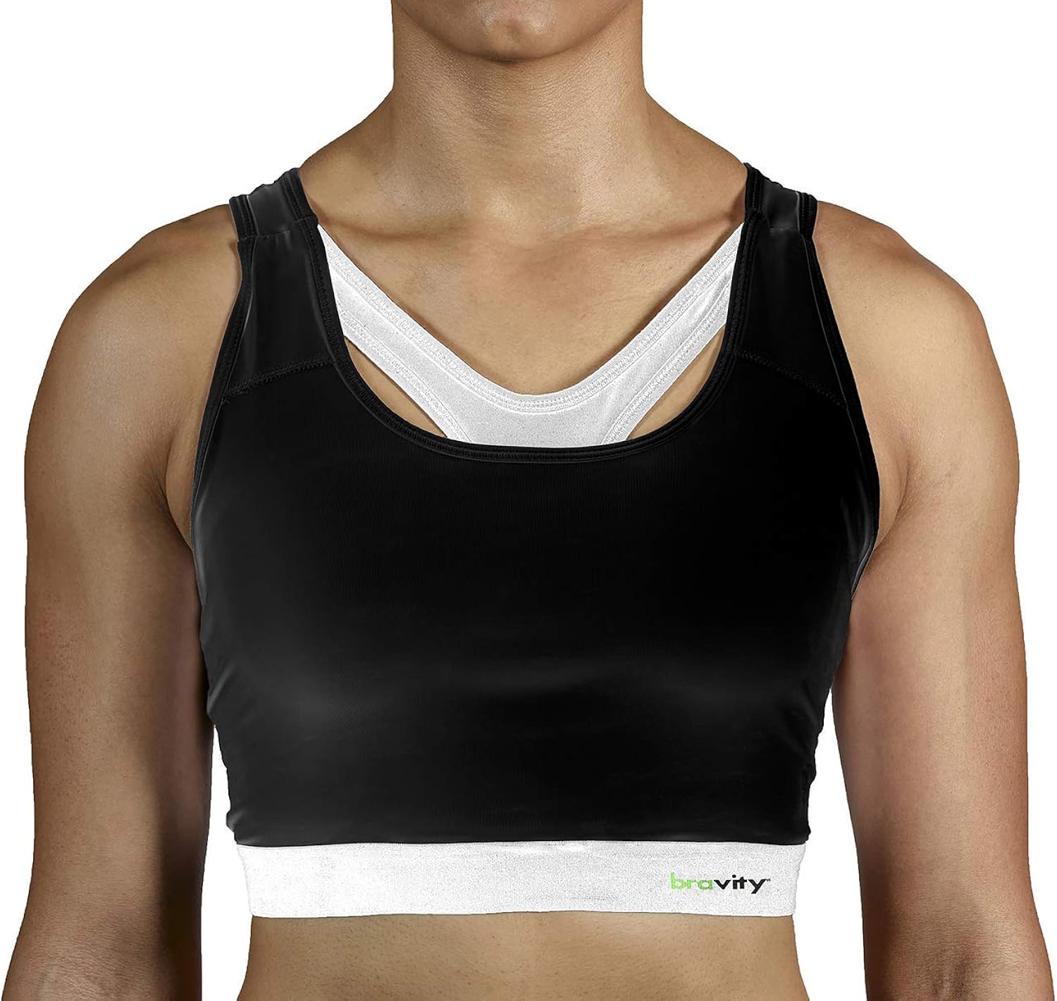 BraviSport Women Medium Support Sport Bra/Racer Back/Breast Separation