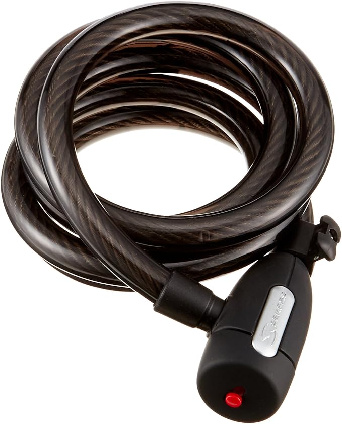 Serfas Key Coiled Lock Cable Bike Locks Sports & Outdoors