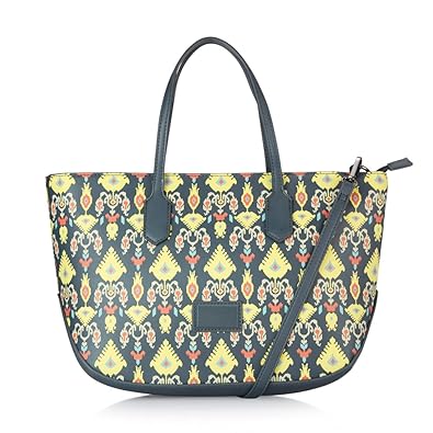 Caprese Ikat Womens Tote Bag (Charcoal)