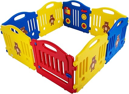 Baby Playpen Kids 8 Panel Safety Play 