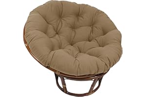 Blazing Needles Twill Papasan Cushion, 52" x 6" x 52", Toffee