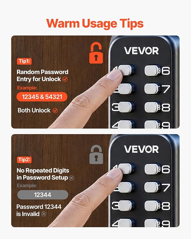 Serrure à Code Mécanique (14 Touches-Seul)