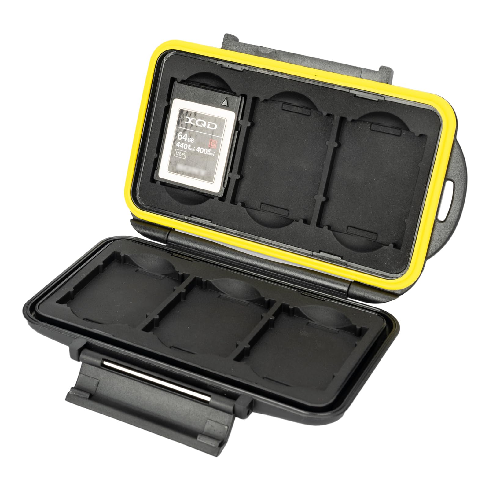 JJC Sturdy and Rigid Memory Card Storage Case fits 6 x XQD CFexpress Type B Cards