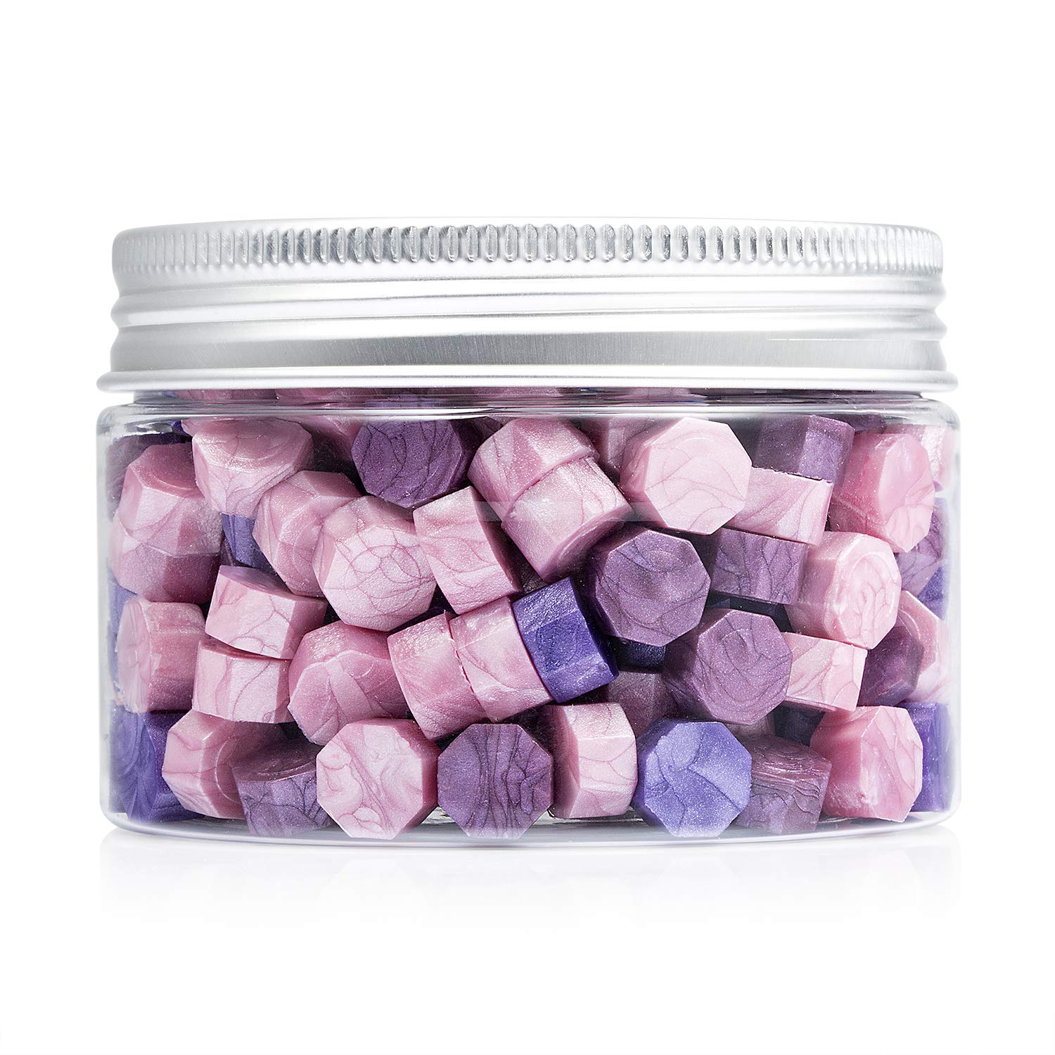 Mceal 200 Pieces Sealing Wax Beads Purple Mix Three Colors