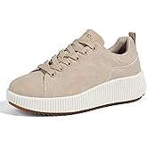 LUCKY STEP Women's Platform Sneakers Rhinestone Fashion Chunky Casual Sparkly Retro Braided Walking Shoes