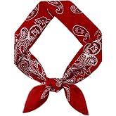 GERINLY Cotton Blend Scarf for Men, Western Soft Bandana Under Helmet, Hiker Hair Scarf Headband Handkerchief Cowboy