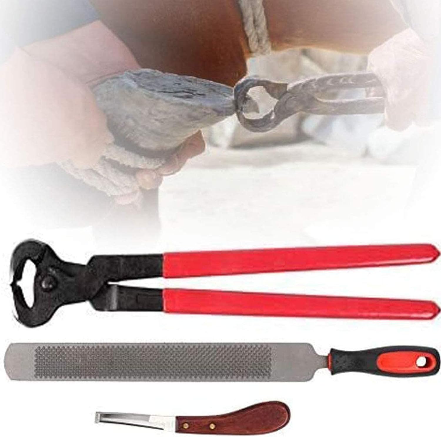 Horse Farrier Hoof Nipper,Cutter Handle MultiPurpose Hoof Trimmers for