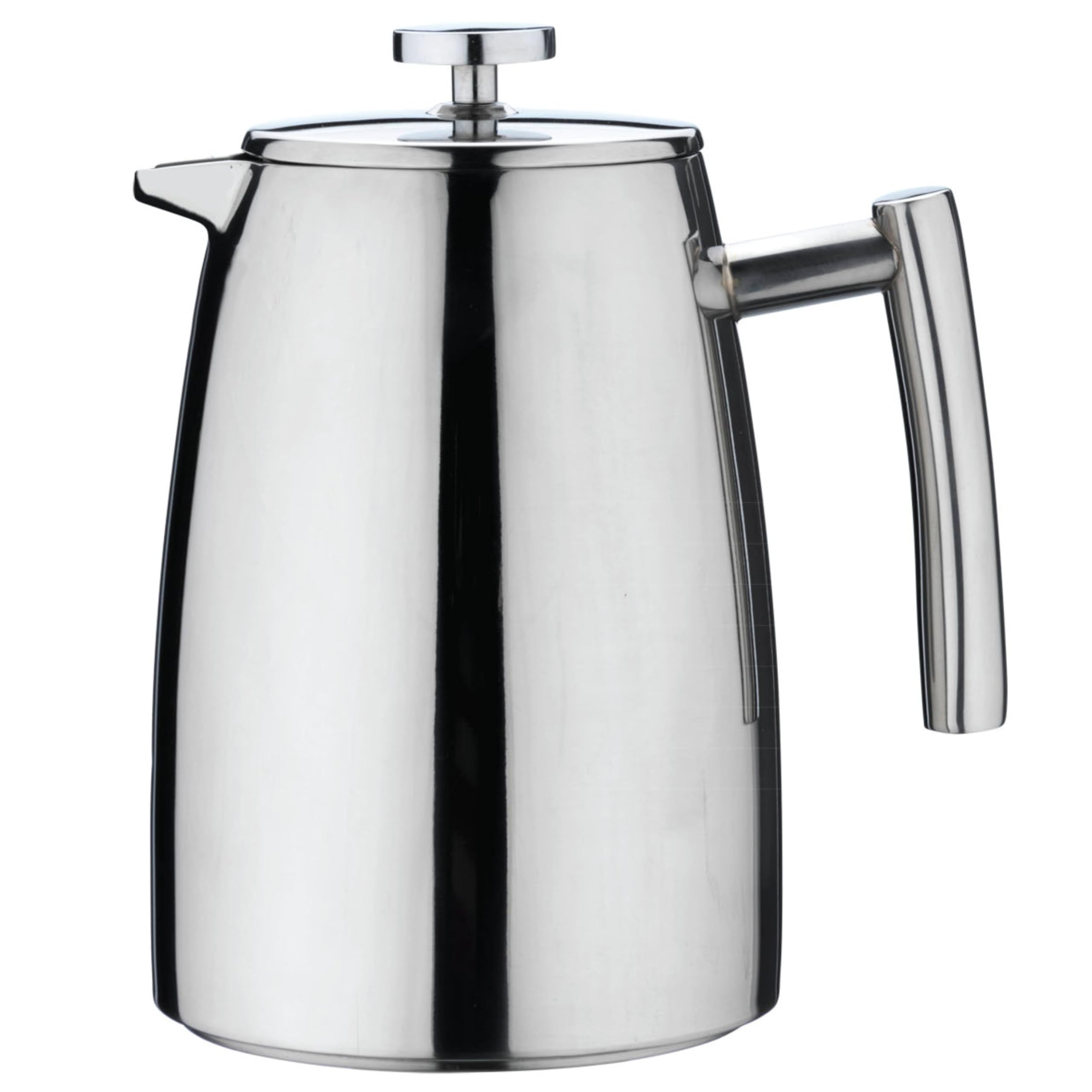 Café Stal Belmont Double Wall Cafetiere 3 Cups / 350ml - 18/10 Stainless Steel French Press Coffee Maker- Mirror Finish Coffee Percolator with Cool Touch Handles