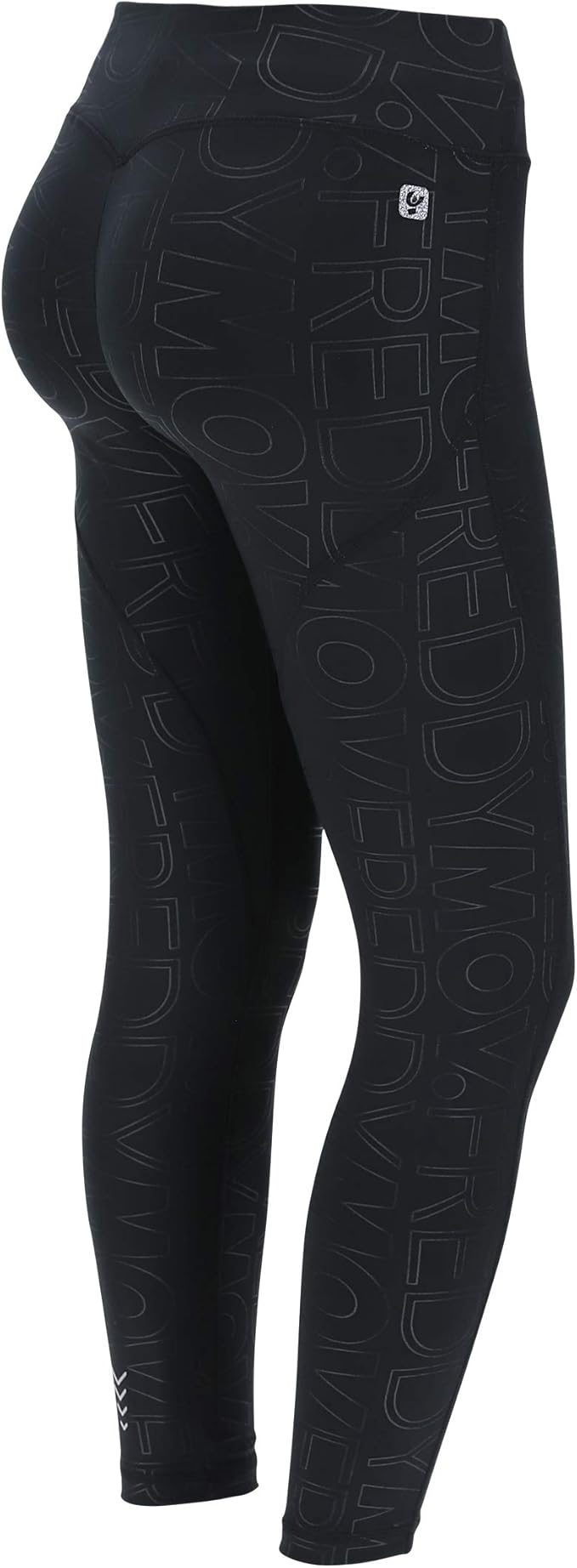 Freddy Leggings Push up WR.UP® Sport 7/8 en D.I.W.O.® Estampado Total Negro Small Amazon.es