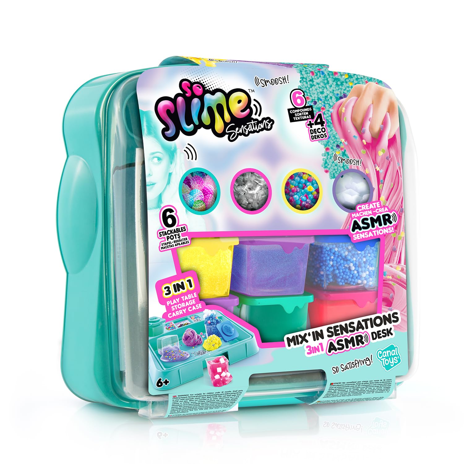 So Slime Sensations Mix’In Sensations 3 in 1 ASMR Desk, Blue